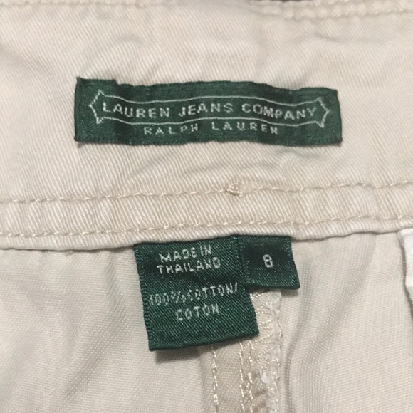 Ralph Lauren 100% cotton khaki shorts size 8 - Picture 3 of 3